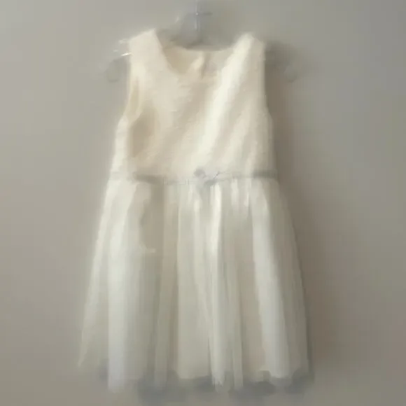 Christmas Holiday Sparkle Tulle Dress with Matching Coat Sz 4T - Picture 3 of 13